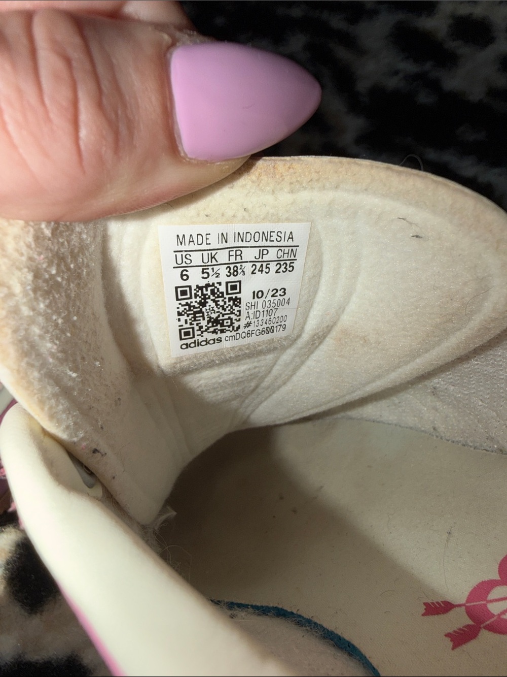 adidas Gazelle Pink and White Low-Top Sneakers - Picture 3 of 4